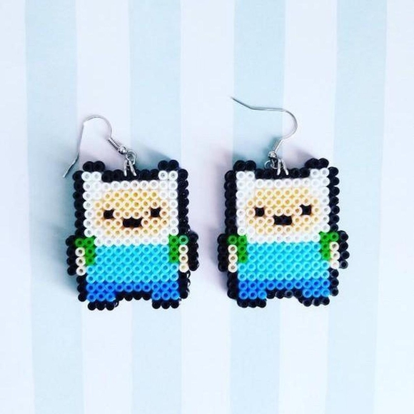 handcrafted Accessories - Handcrafted Adventure Time Finn Earrings